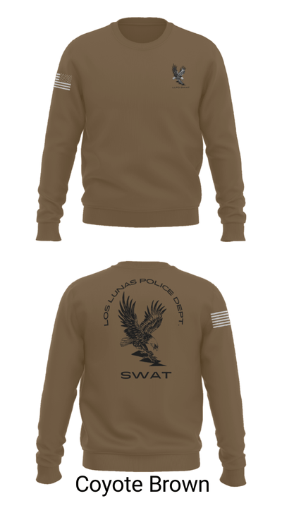 LOS LUNAS POLICE DEPT. SWAT 5938018 Crew Neck Sweatshirt - 5