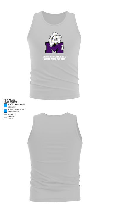Midland Freshman High School Cross Country 63127554 Tank Top - 13