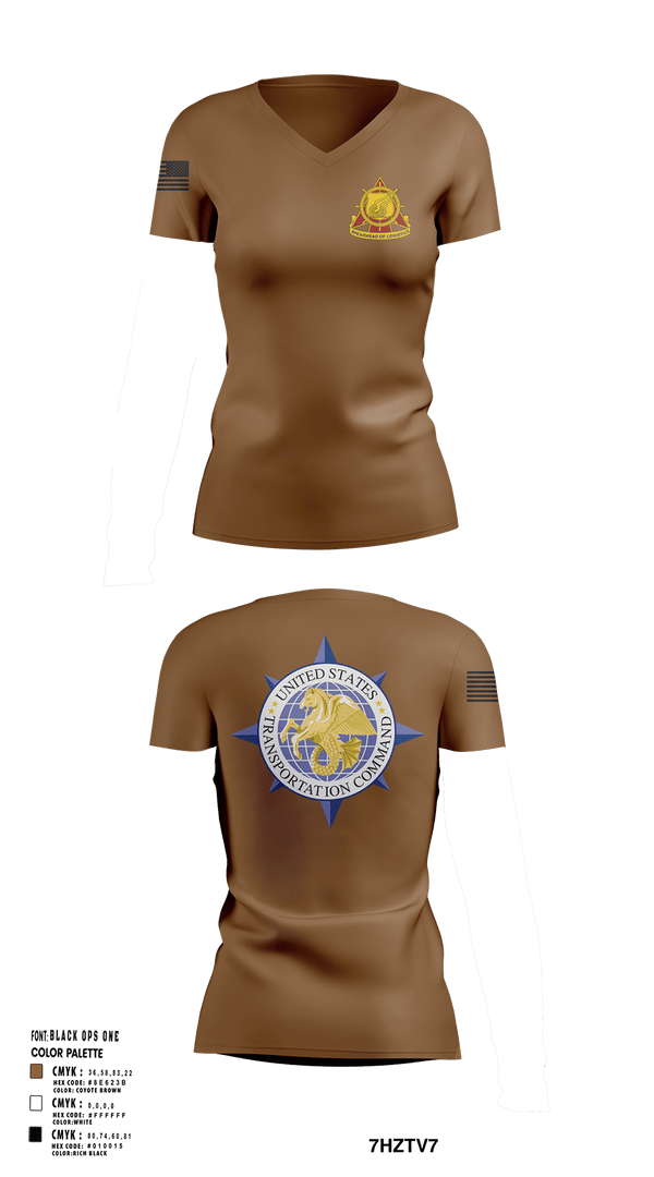 Womens Short Sleeve Vneck Shirt, 773rd transportation company, Army, Teamtime, Team time, sublimation, custom sports apparel, team uniforms, spirit wear, spiritwear, sports uniforms, custom shirts, team store, custom team store, fundraiser sports, apparel fundraiser