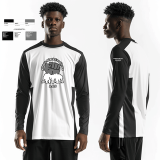 Long Sleeve Performance Shirt, Athletic Black Excellence, Track & Field, Teamtime, Team time, sublimation, custom sports apparel, team uniforms, spirit wear, spiritwear, sports uniforms, custom shirts, team store, custom team store, fundraiser sports, apparel fundraiser