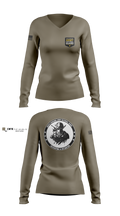 Recruiting & Retention Women's Long Sleeve V-neck Shirt - 2