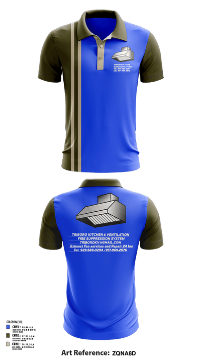 Triboro kitchen & ventilation 34118337 Short Sleeve Performance Polo - 131