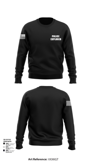 Crew Neck Sweatshirt, Police Explorer, Police, Teamtime, Team time, sublimation, custom sports apparel, team uniforms, spirit wear, spiritwear, sports uniforms, custom shirts, team store, custom team store, fundraiser sports, apparel fundraiser