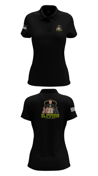Womens Short Sleeve Performance Polo, EL IMPERIO FRENCHIES, , Teamtime, Team time, sublimation, custom sports apparel, team uniforms, spirit wear, spiritwear, sports uniforms, custom shirts, team store, custom team store, fundraiser sports, apparel fundraiser