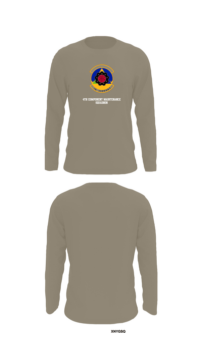 4th Component Maintenance Squadron 36168944 Long Sleeve Performance Shirt - 72