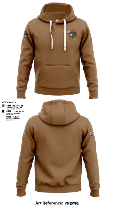 C BTRY, 5-4 ADAR Hoodie - 1
