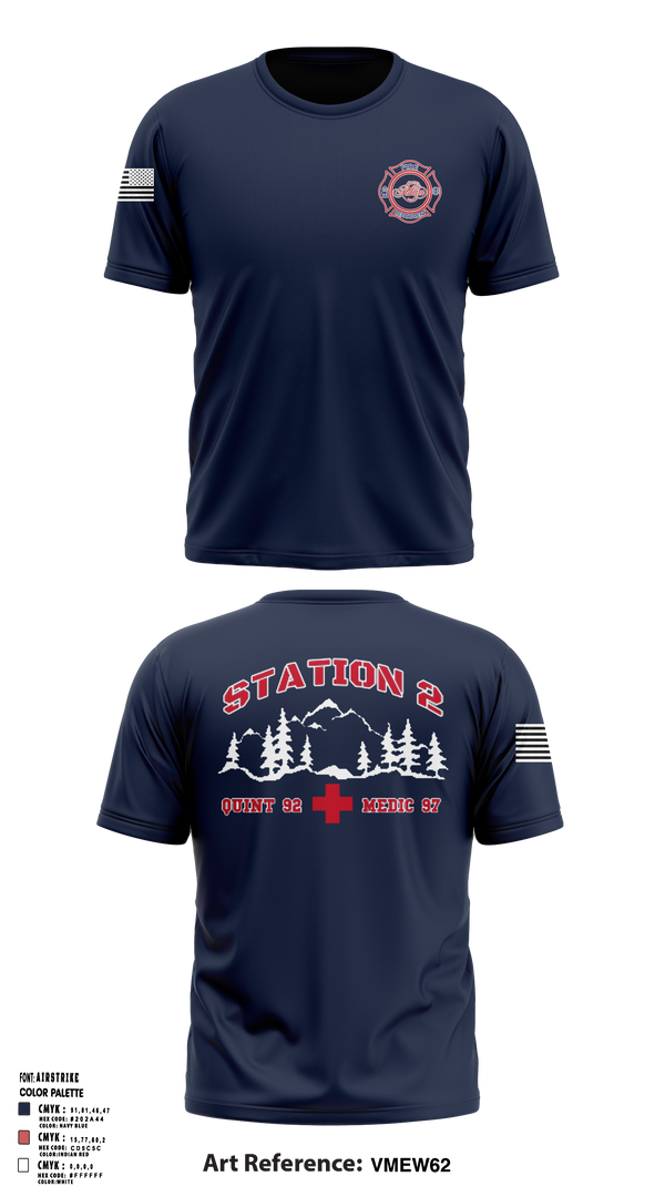 Short Sleeve Performance Shirt, Station 2, Fire Department, Teamtime, Team time, sublimation, custom sports apparel, team uniforms, spirit wear, spiritwear, sports uniforms, custom shirts, team store, custom team store, fundraiser sports, apparel fundraiser