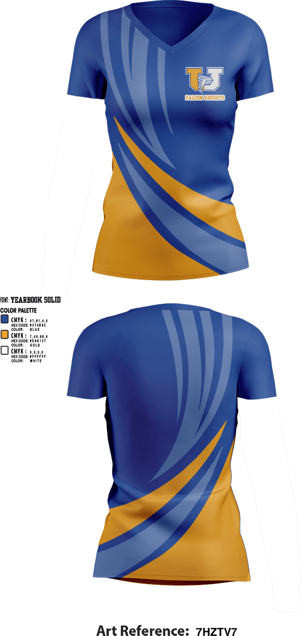 Womens Short Sleeve Vneck Shirt, FalconKnights, Cheer, Teamtime, Team time, sublimation, custom sports apparel, team uniforms, spirit wear, spiritwear, sports uniforms, custom shirts, team store, custom team store, fundraiser sports, apparel fundraiser