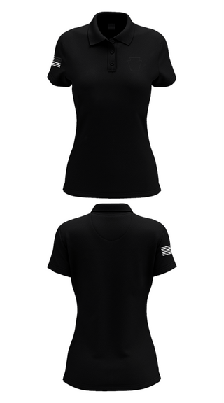 Womens Short Sleeve Performance Polo, Blackout, National Guard, Teamtime, Team time, sublimation, custom sports apparel, team uniforms, spirit wear, spiritwear, sports uniforms, custom shirts, team store, custom team store, fundraiser sports, apparel fundraiser