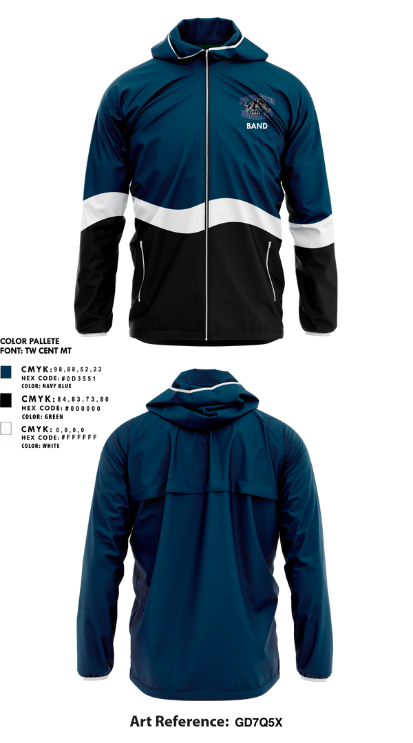 Windbreaker, South Ridge High School Band, Spirit Store, Teamtime, Team time, sublimation, custom sports apparel, team uniforms, spirit wear, spiritwear, sports uniforms, custom shirts, team store, custom team store, fundraiser sports, apparel fundraiser