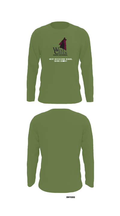 West Creek High School Cross Country 66177699 Long Sleeve Performance Shirt - 23