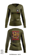 Transactional Service Center Yokosuka 4835947 Women's Long Sleeve V-neck Shirt -1 122