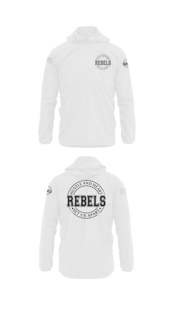 Windbreaker, REBLES, Men's Basketball, Teamtime, Team time, sublimation, custom sports apparel, team uniforms, spirit wear, spiritwear, sports uniforms, custom shirts, team store, custom team store, fundraiser sports, apparel fundraiser