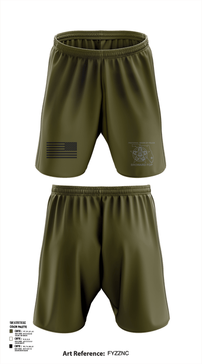 Broward Fraternal Order of Police 91005967 Athletic Shorts With Pockets - 116