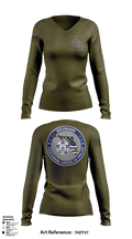 Broward Fraternal Order of Police 91005967 Women's Long Sleeve V-neck Shirt - 116