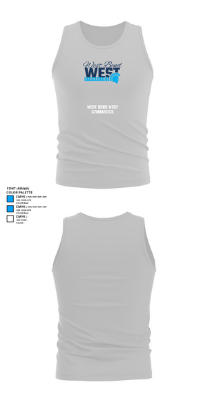 Tank Top, West Bend West Gymnastics, Spirit Store, Teamtime, Team time, sublimation, custom sports apparel, team uniforms, spirit wear, spiritwear, sports uniforms, custom shirts, team store, custom team store, fundraiser sports, apparel fundraiser