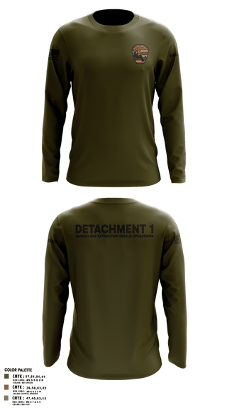 Long Sleeve Performance Shirt, Detachment 1, Air Force, Teamtime, Team time, sublimation, custom sports apparel, team uniforms, spirit wear, spiritwear, sports uniforms, custom shirts, team store, custom team store, fundraiser sports, apparel fundraiser
