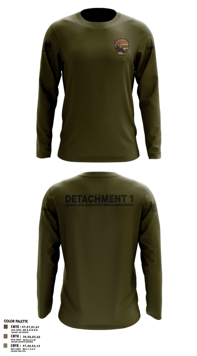 Detachment 1 27221981 Long Sleeve Performance Shirt 22