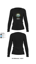 MSRON 8 41955379 Women's Long Sleeve V-neck Shirt - 21