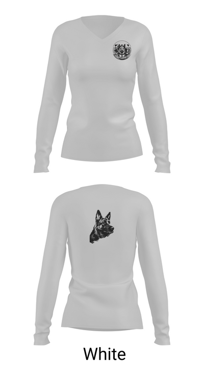 Next Level K9 Ky 91253546 Women's Long Sleeve V-neck Shirt - 16
