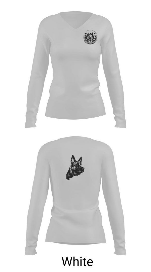 Womens Long Sleeve Vneck Shirt, Next Level K9 Ky, E-Sports, Teamtime, Team time, sublimation, custom sports apparel, team uniforms, spirit wear, spiritwear, sports uniforms, custom shirts, team store, custom team store, fundraiser sports, apparel fundraiser
