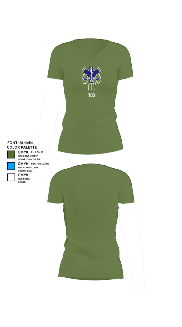 Womens Short Sleeve Vneck Shirt, 700, Army, Teamtime, Team time, sublimation, custom sports apparel, team uniforms, spirit wear, spiritwear, sports uniforms, custom shirts, team store, custom team store, fundraiser sports, apparel fundraiser