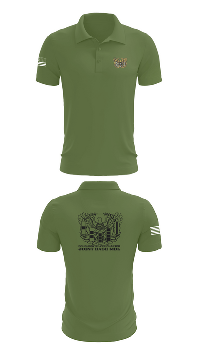Doughboy Silver Chapter 49538479 Short Sleeve Performance Polo - 45