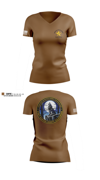 Womens Short Sleeve Vneck Shirt, USAG Fort Hunter Liggett, Army, Teamtime, Team time, sublimation, custom sports apparel, team uniforms, spirit wear, spiritwear, sports uniforms, custom shirts, team store, custom team store, fundraiser sports, apparel fundraiser