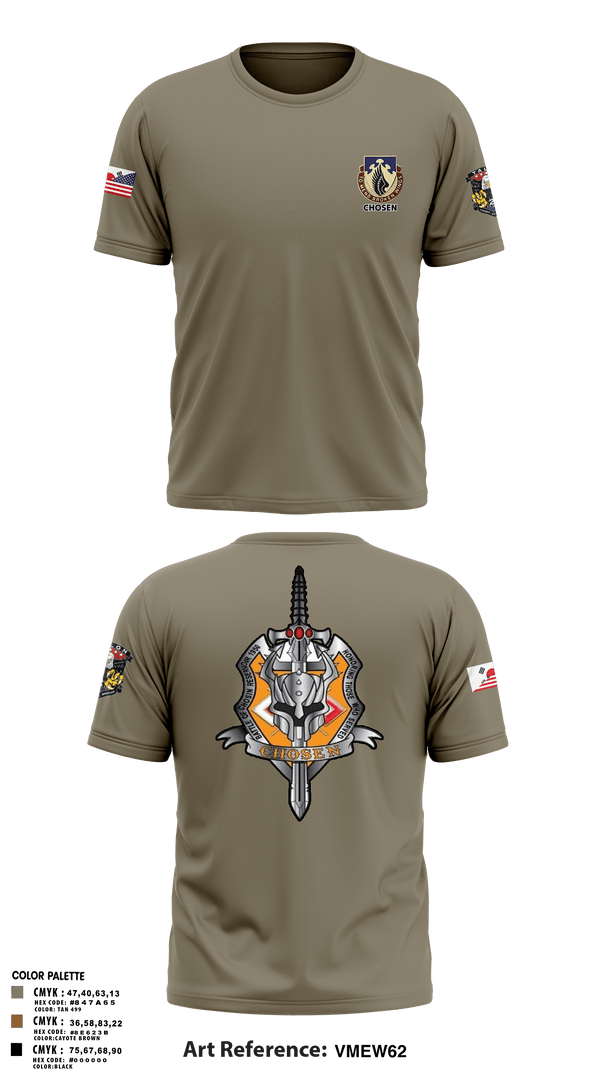 Old School Cotton Feel Shirt, C-Co 602D ASB, Army, Teamtime, Team time, sublimation, custom sports apparel, team uniforms, spirit wear, spiritwear, sports uniforms, custom shirts, team store, custom team store, fundraiser sports, apparel fundraiser
