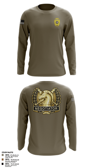 Long Sleeve Performance Shirt, Charlie SquadCharlie SquadCNT (Crisis Negotiation Team), Police, Teamtime, Team time, sublimation, custom sports apparel, team uniforms, spirit wear, spiritwear, sports uniforms, custom shirts, team store, custom team store, fundraiser sports, apparel fundraiser