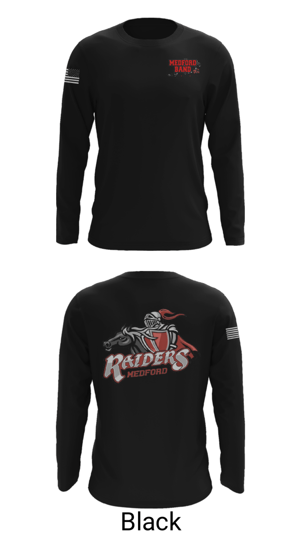 Long Sleeve Performance Shirt, Medford Area Senior High School Band, Spirit Store, Teamtime, Team time, sublimation, custom sports apparel, team uniforms, spirit wear, spiritwear, sports uniforms, custom shirts, team store, custom team store, fundraiser sports, apparel fundraiser