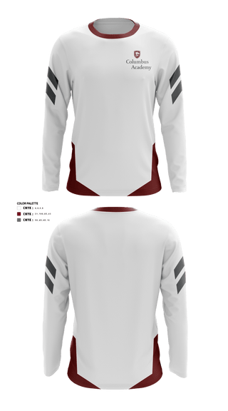 Long Sleeve Performance Shirt, The Columbus Academy (Middle School) Golf, Golf, Teamtime, Team time, sublimation, custom sports apparel, team uniforms, spirit wear, spiritwear, sports uniforms, custom shirts, team store, custom team store, fundraiser sports, apparel fundraiser