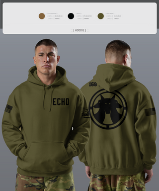 Hoodie, Echo, Army, Teamtime, Team time, sublimation, custom sports apparel, team uniforms, spirit wear, spiritwear, sports uniforms, custom shirts, team store, custom team store, fundraiser sports, apparel fundraiser