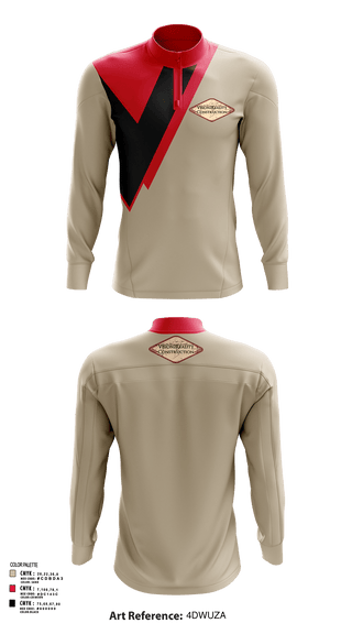 Quarter Zip Jacket, Vision2Reality, , Teamtime, Team time, sublimation, custom sports apparel, team uniforms, spirit wear, spiritwear, sports uniforms, custom shirts, team store, custom team store, fundraiser sports, apparel fundraiser