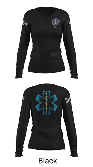 Womens Long Sleeve Vneck Shirt, 700, Army, Teamtime, Team time, sublimation, custom sports apparel, team uniforms, spirit wear, spiritwear, sports uniforms, custom shirts, team store, custom team store, fundraiser sports, apparel fundraiser