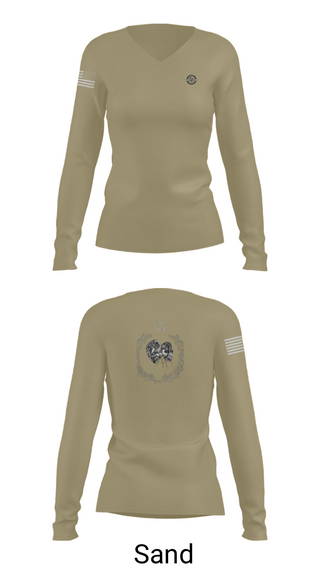 Womens Long Sleeve Vneck Shirt, Fernspäh, Army, Teamtime, Team time, sublimation, custom sports apparel, team uniforms, spirit wear, spiritwear, sports uniforms, custom shirts, team store, custom team store, fundraiser sports, apparel fundraiser