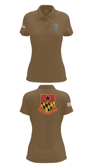 Women's Short Sleeve Performance Polo, 2nd MTB/70th RTI, Army, Teamtime, Team time, sublimation, custom sports apparel, team uniforms, spirit wear, spiritwear, sports uniforms, custom shirts, team store, custom team store, fundraiser sports, apparel fundraiser