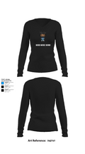 Rider Music Sound 19997643 Women's Long Sleeve V-neck Shirt - 34