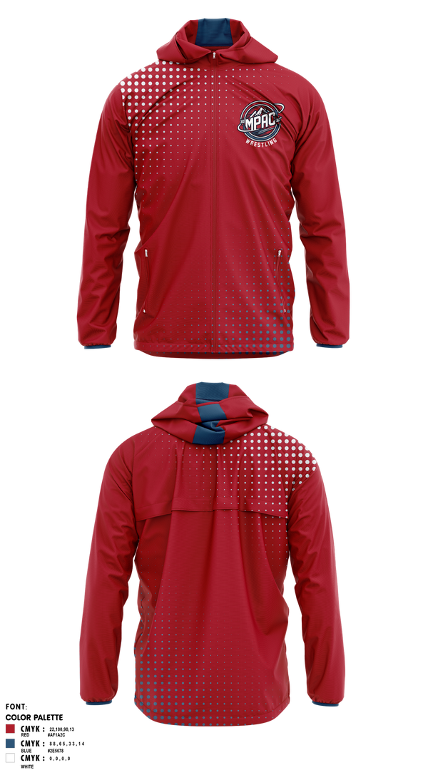 Windbreaker, MPAC 360° Wrestling, Wrestling, Teamtime, Team time, sublimation, custom sports apparel, team uniforms, spirit wear, spiritwear, sports uniforms, custom shirts, team store, custom team store, fundraiser sports, apparel fundraiser