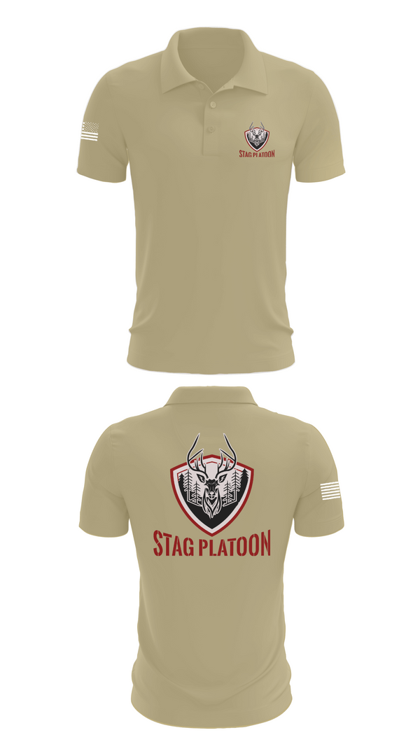 Short Sleeve Performance Polo, Eagle troop 2/2, Army, Teamtime, Team time, sublimation, custom sports apparel, team uniforms, spirit wear, spiritwear, sports uniforms, custom shirts, team store, custom team store, fundraiser sports, apparel fundraiser