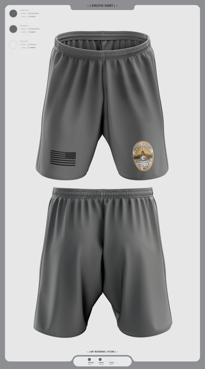 NARCOTICS BUREAU Athletic Shorts With Pockets - 2