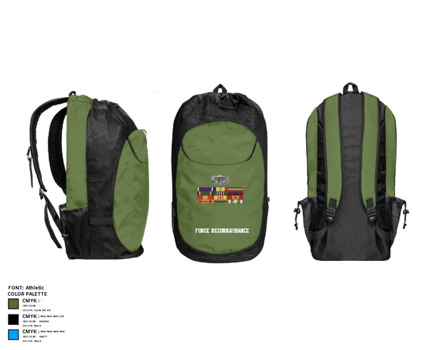 Gear Bag, B Co. 3rd Recon BnForce Reconnaissance, Marines, Teamtime, Team time, sublimation, custom sports apparel, team uniforms, spirit wear, spiritwear, sports uniforms, custom shirts, team store, custom team store, fundraiser sports, apparel fundraiser