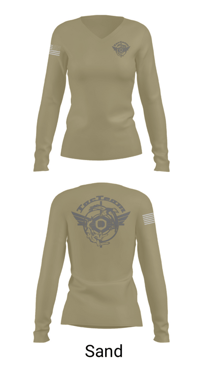 TacTeam 28181044 Women's Long Sleeve V-neck Shirt - 97
