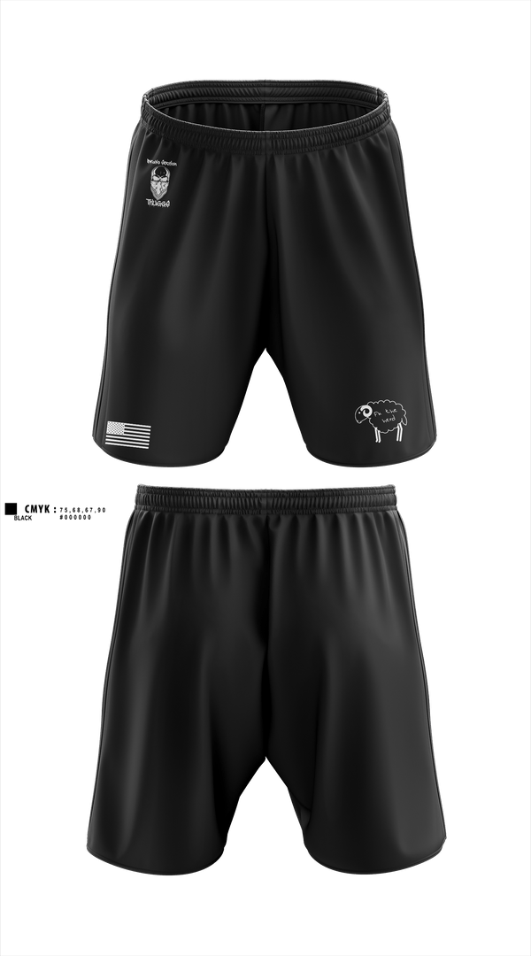 Athletic Shorts With Pockets, Delta Company 1-114th Infantry, National Guard, Teamtime, Team time, sublimation, custom sports apparel, team uniforms, spirit wear, spiritwear, sports uniforms, custom shirts, team store, custom team store, fundraiser sports, apparel fundraiser