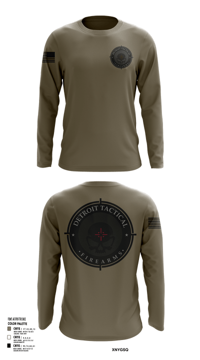 Detroit Tactical Firearms 87119150 Long Sleeve Performance Shirt 51