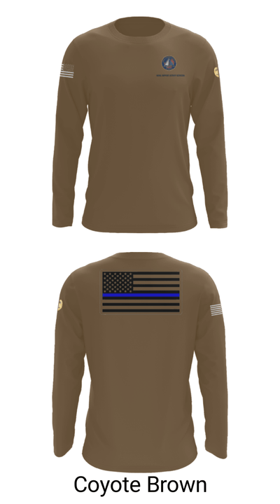 NAVAL SUPPORT ACTIVITY BETHESDA SECURITY FORCES 28838405 Long Sleeve Performance Shirt - 6