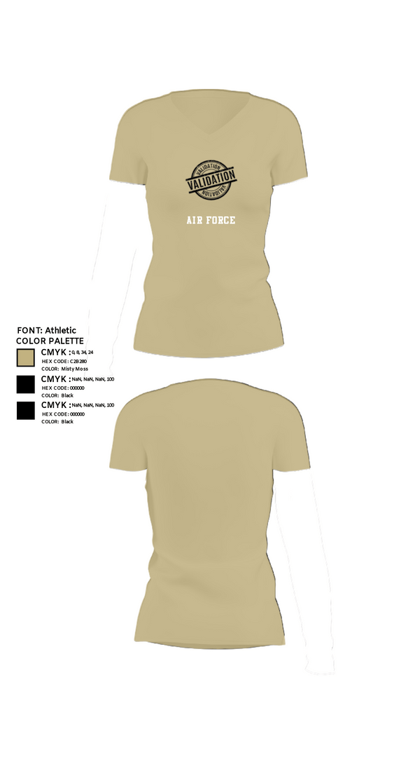 Women's Short Sleeve Vneck Shirt, JSSD-K, Air Force, Teamtime, Team time, sublimation, custom sports apparel, team uniforms, spirit wear, spiritwear, sports uniforms, custom shirts, team store, custom team store, fundraiser sports, apparel fundraiser