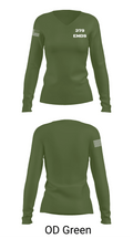 379 EMDS 89597883 Women's Long Sleeve V-neck Shirt - 57