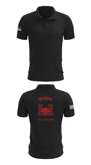 Short Sleeve Performance Polo, 811th EN CO, , Teamtime, Team time, sublimation, custom sports apparel, team uniforms, spirit wear, spiritwear, sports uniforms, custom shirts, team store, custom team store, fundraiser sports, apparel fundraiser