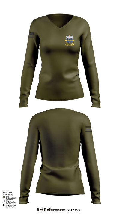 Echo Co. 2nd battalion, 25th Marine Regiment 27533051 Women's Long Sleeve V-neck Shirt - 101